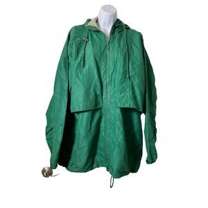 London Fog Men's Green Windbreaker Jacket Outdoor Marine Sailing Sz L‎